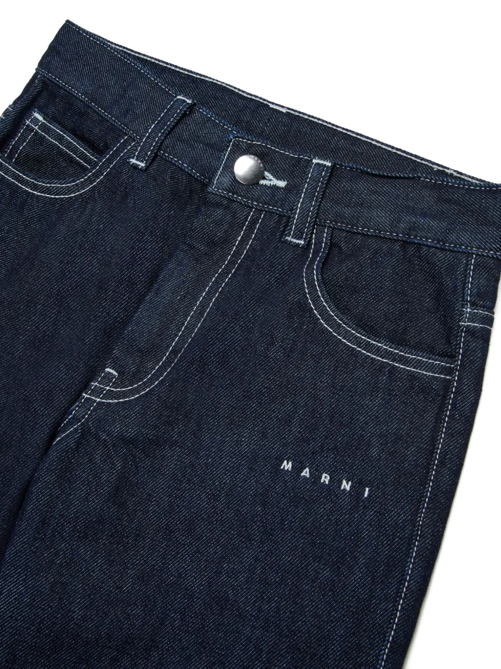  Marni Kids Vaqueros Con Botones - Azul 