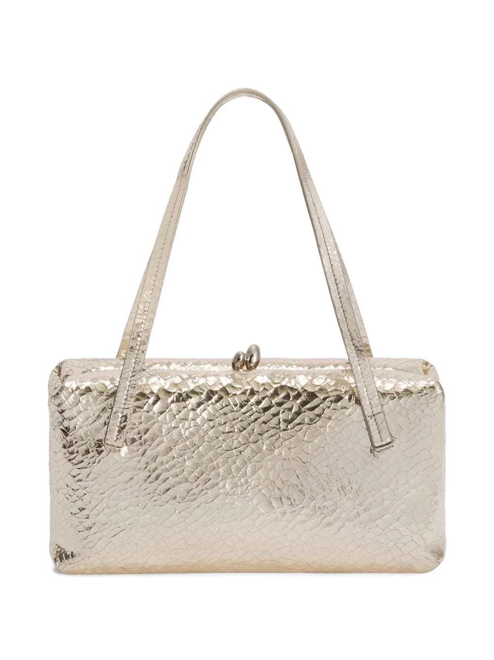 Jil Sander Borsa a spalla Goji Pillow piccola in pelle - Oro