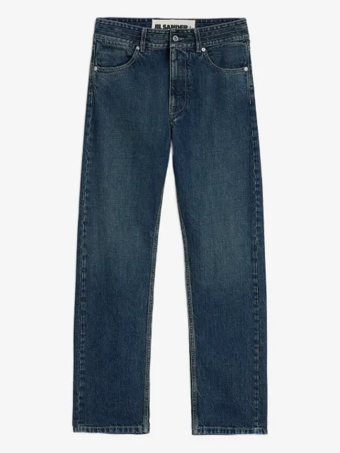 Jil Sander Calça com logo gravado