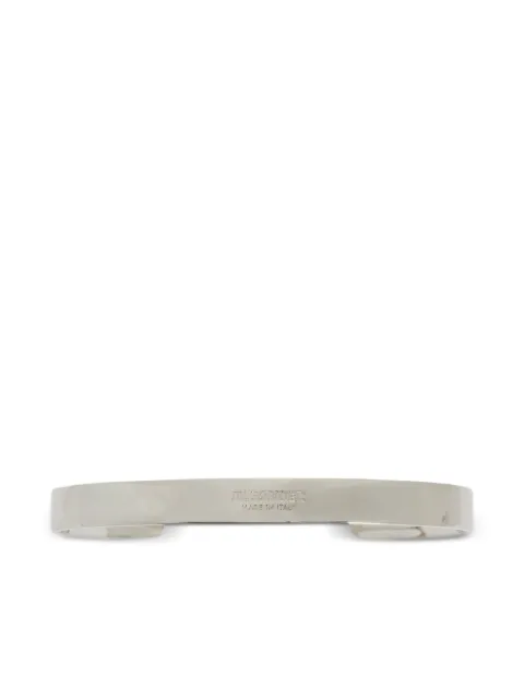 Jil Sander logo-engraved bracelet
