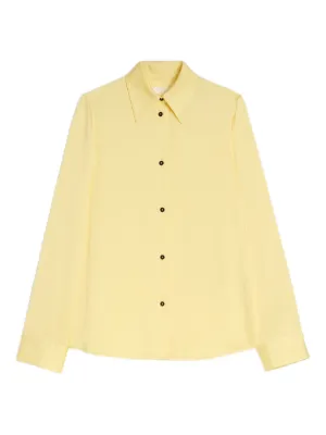 Jil Sander Satin Shirt | Yellow | FARFETCH
