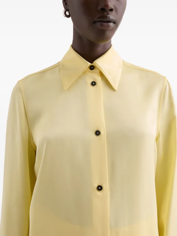 Jil Sander ボタン シャツ | イエロー | FARFETCH JP