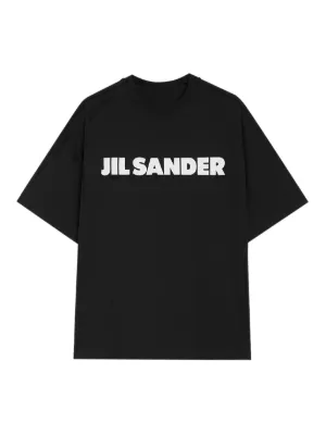 Jil Sander logo-print T-shirt | Black | FARFETCH AO