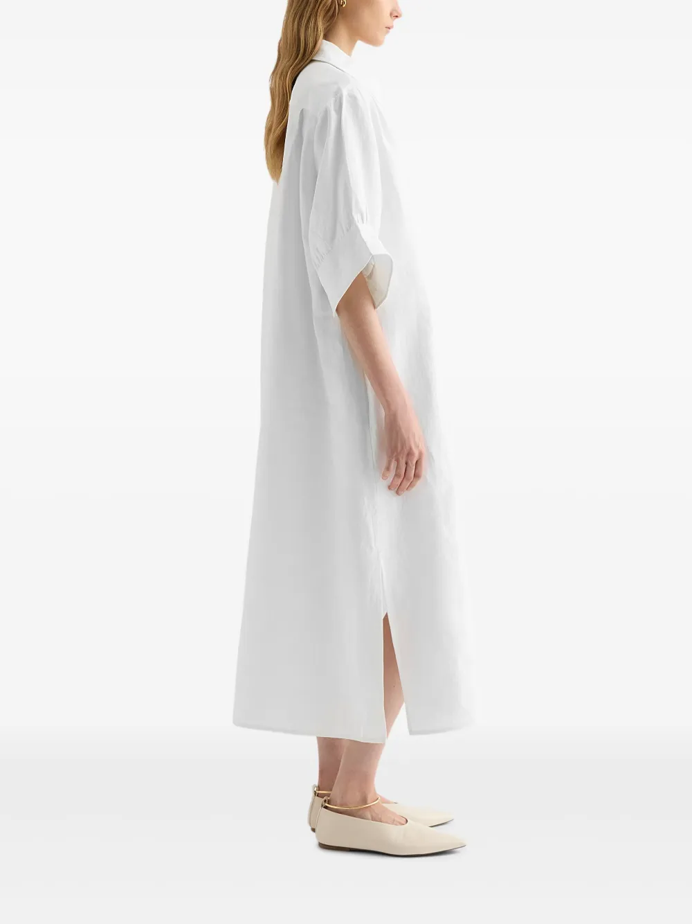 Jil Sander Blousejurk met korte mouwen - Wit