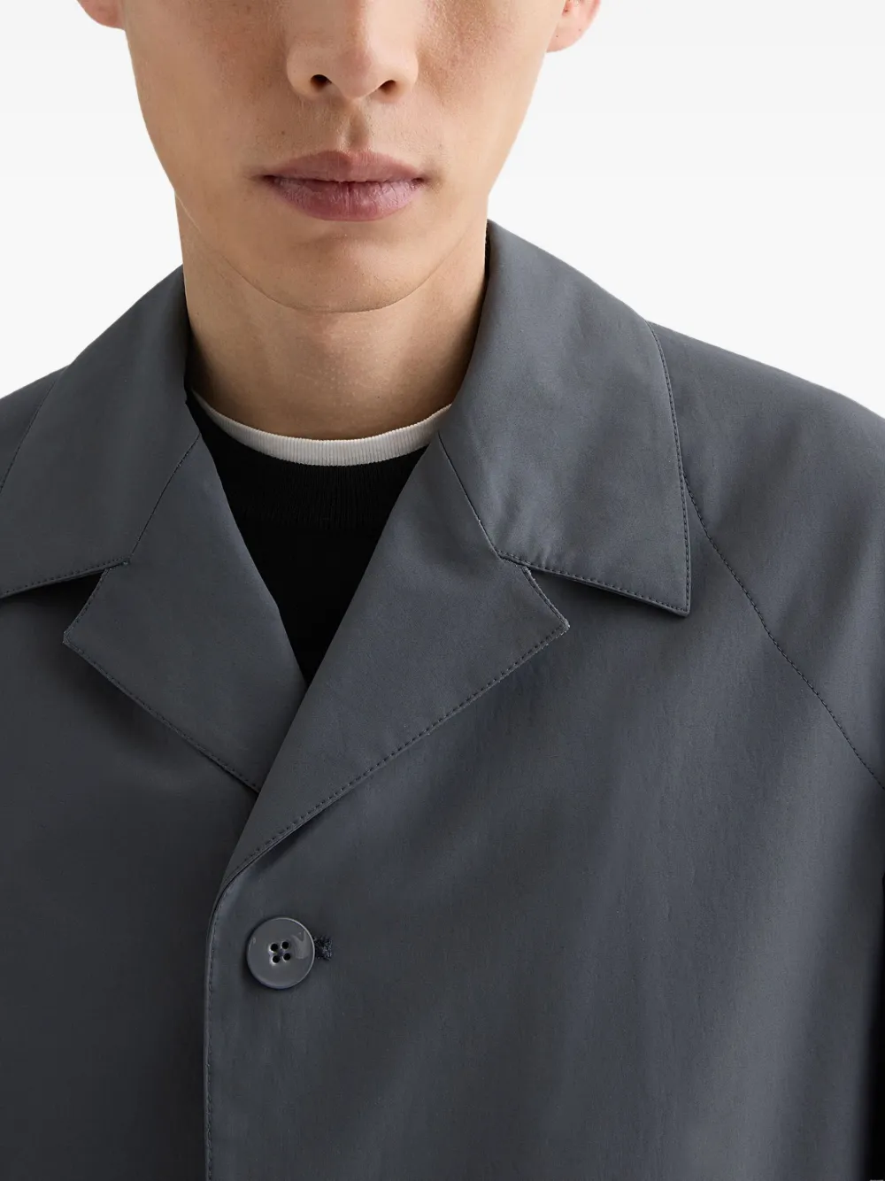 Jil Sander Katoenen jack met krijt-effect Grijs