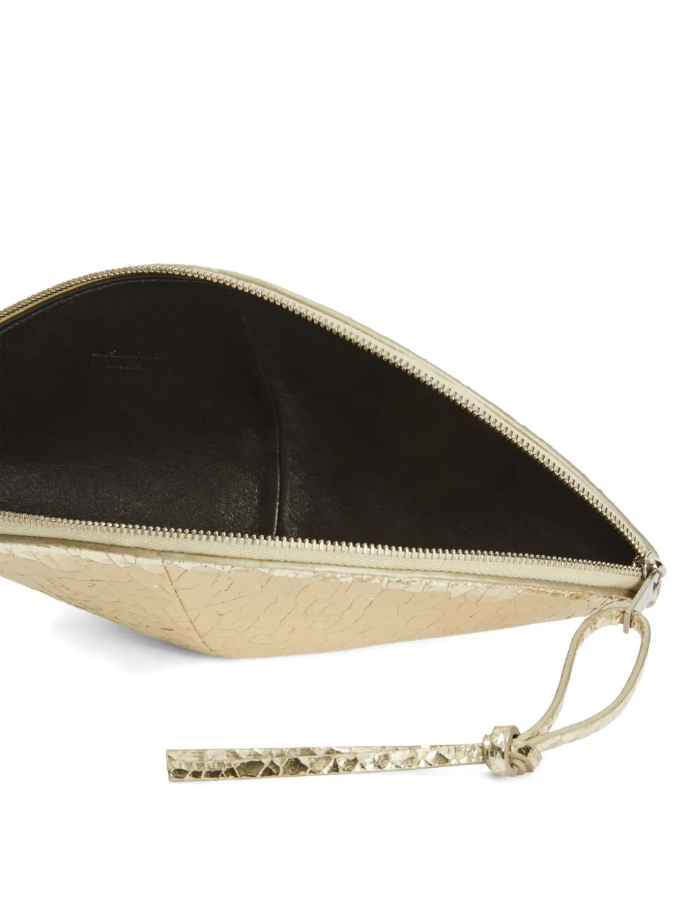 Jil Sander Curve medium leren clutch Goud