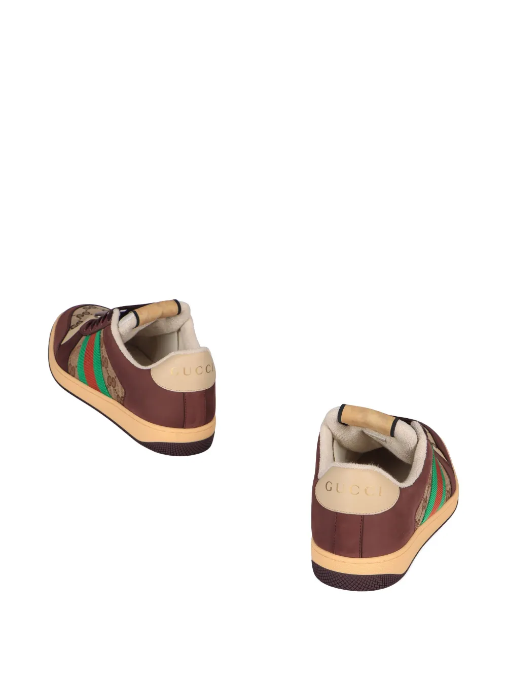 Gucci GG sneakers met Web-streep Bruin