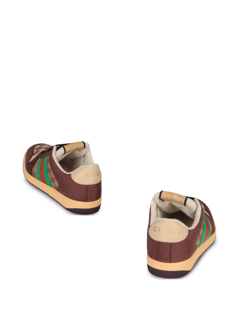 Gucci GG sneakers met Web-streep Bruin