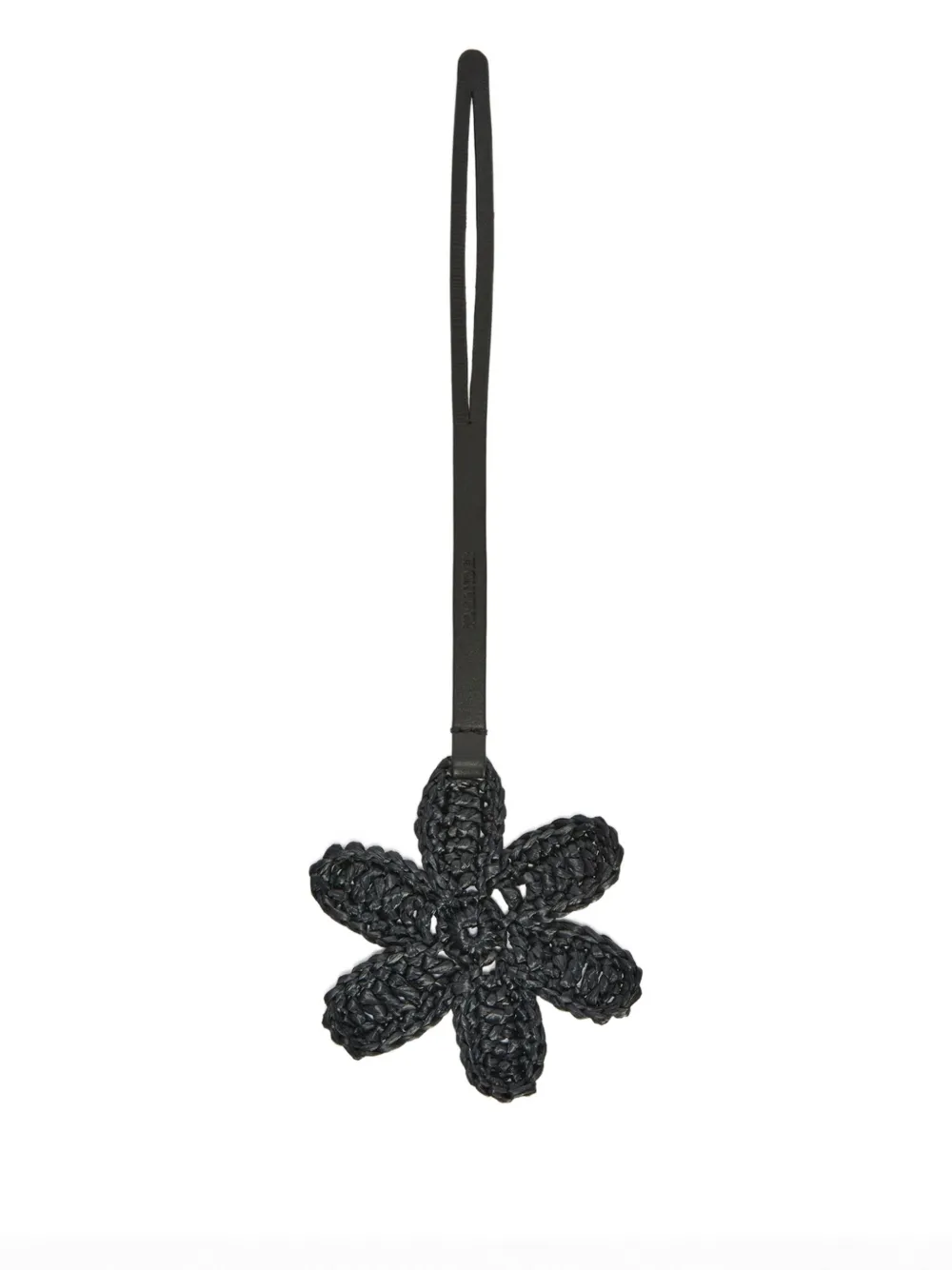 Jil Sander flower bag charm - Nero