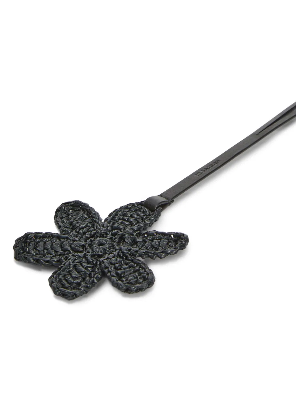 Jil Sander flower bag charm Zwart