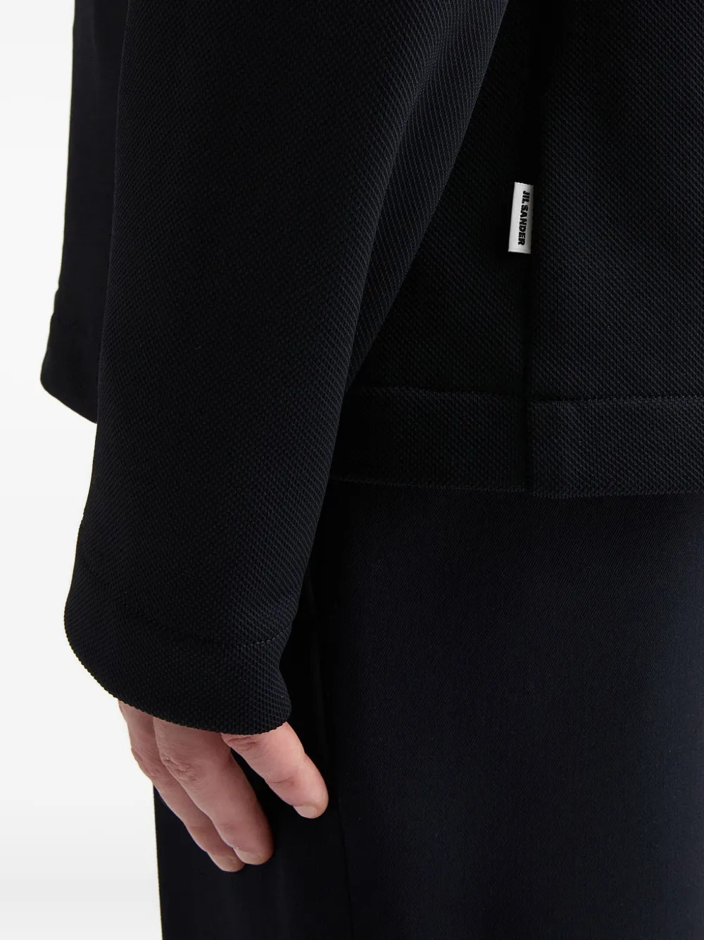 Jil Sander Katoenen poloshirt Zwart
