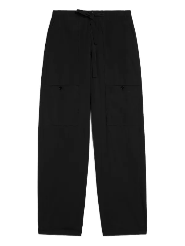 Jil Sander ドローストリング カーゴパンツ | ブラック | FARFETCH JP