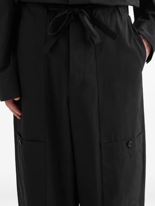 Jil Sander ドローストリング カーゴパンツ | ブラック | FARFETCH JP