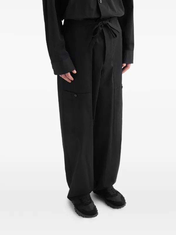 Jil Sander ドローストリング カーゴパンツ | ブラック | FARFETCH JP