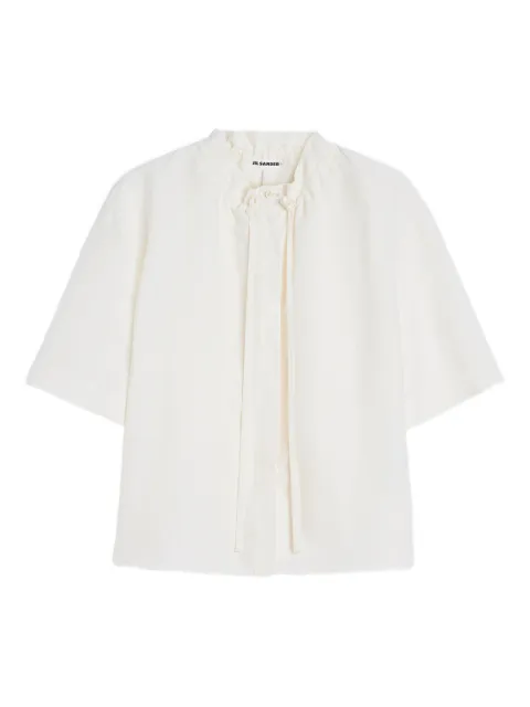 Jil Sander blouse à lien de resserrage