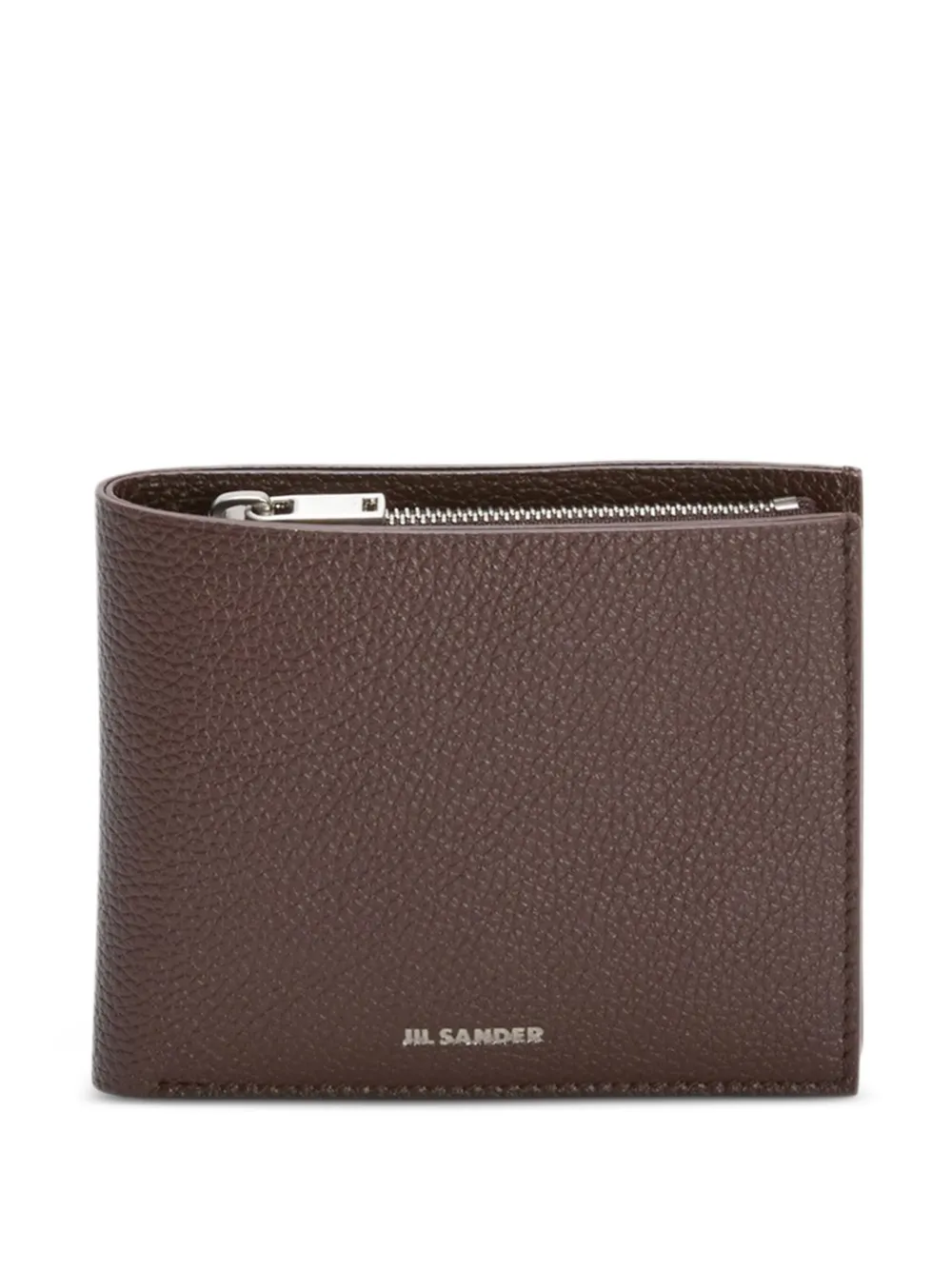 Jil Sander Grained embossed logo wallet | Brown | Image 1