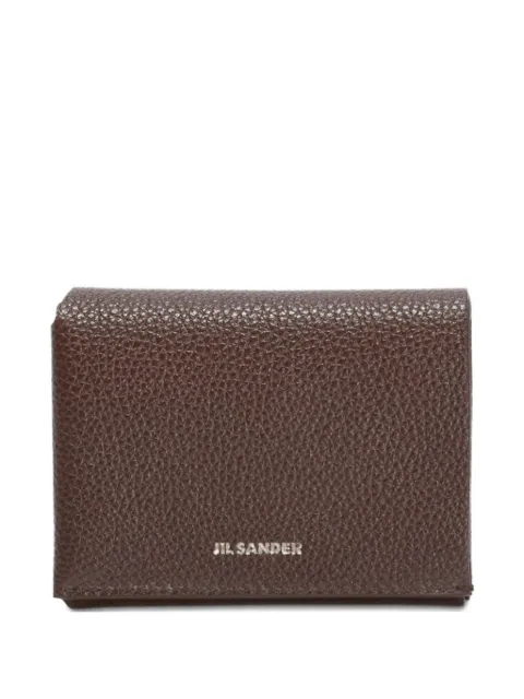 Jil Sander Grained embossed leather wallet
