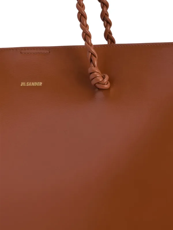 Jil Sander Tangle ノットハンドル ハンドバッグ | ブラウン | FARFETCH JP
