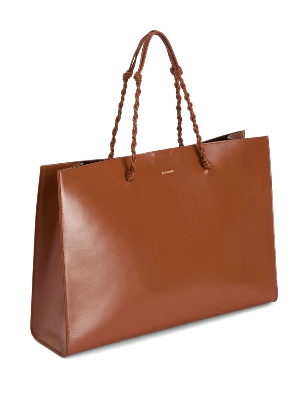 Jil Sander Tangle geknoopte shopper met handgreep - Bruin