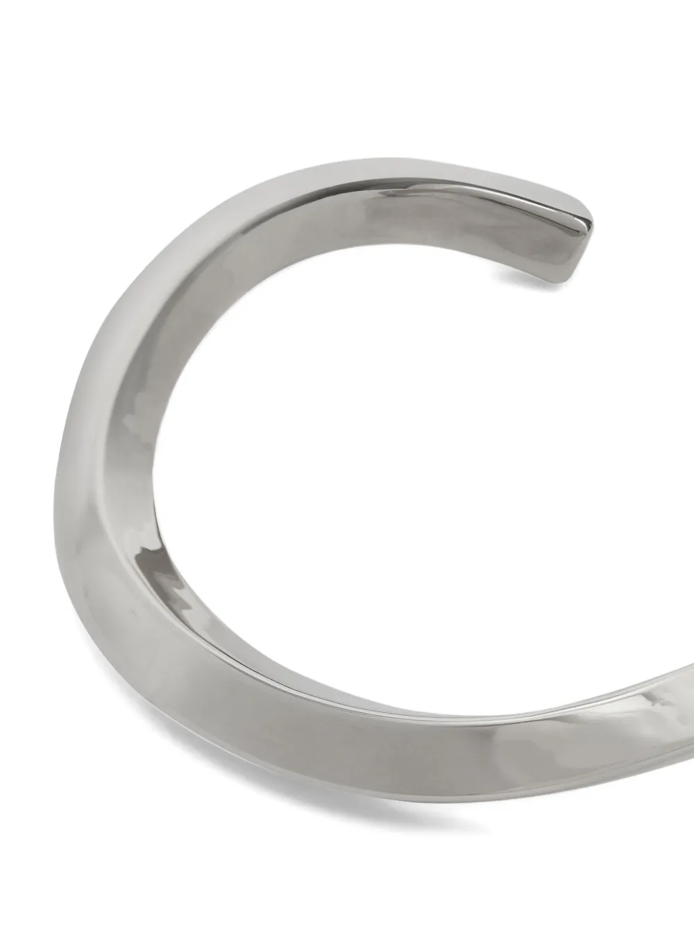 Jil Sander Choker met gegraveerd logo - Zilver