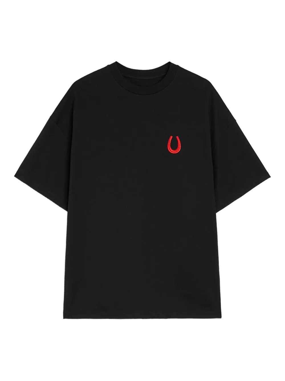 Jil Sander playera bordada con cuello redondo | negro | Image 1