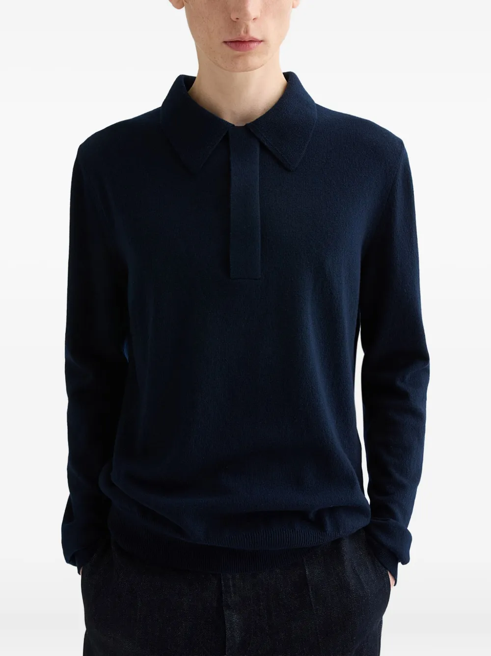 Jil Sander Polotrui met lange mouwen - Blauw