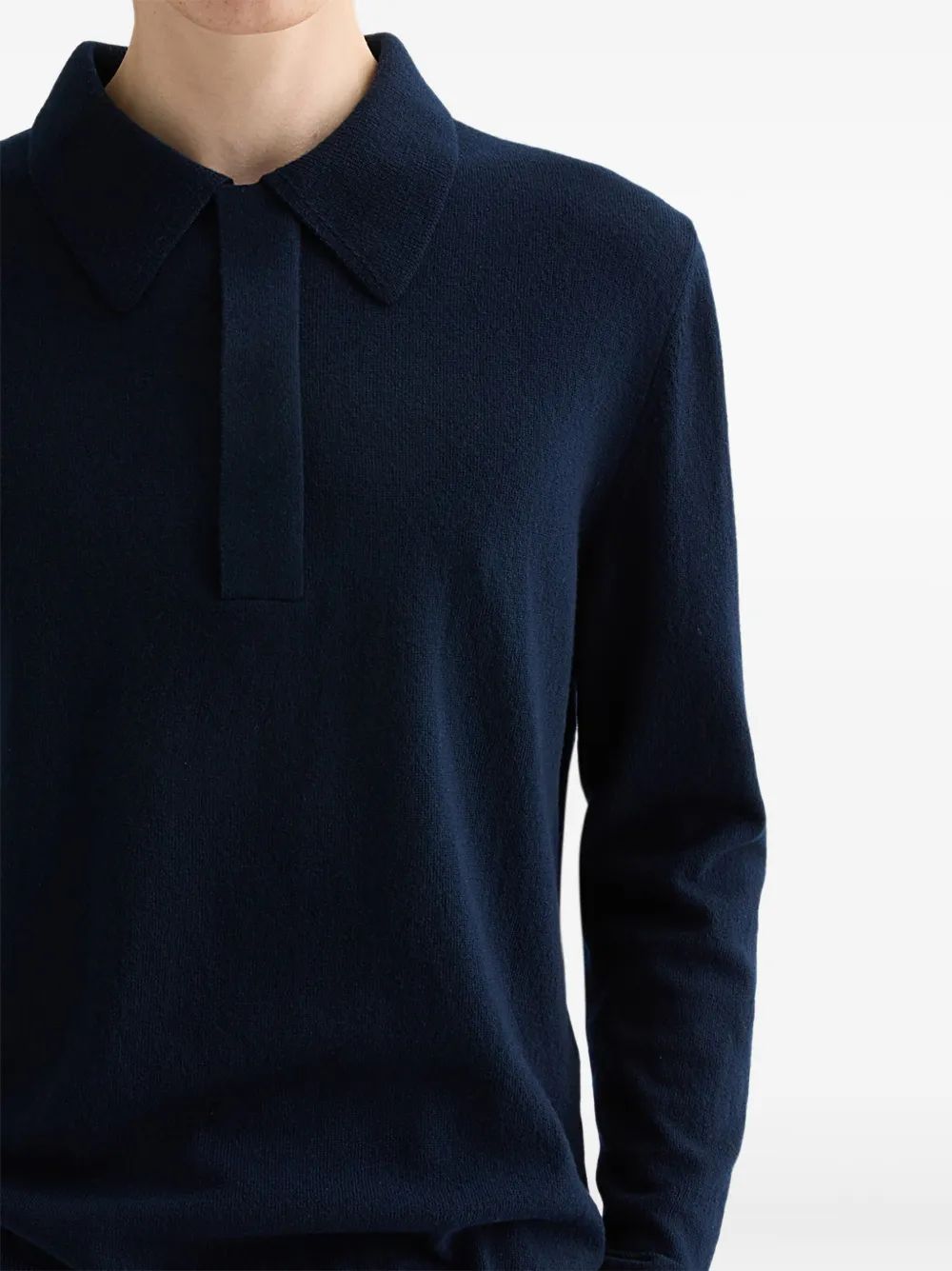 long-sleeves polo sweater