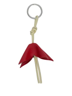 Jil Sander Woven Raffia Mushroom Charm | White | FARFETCH