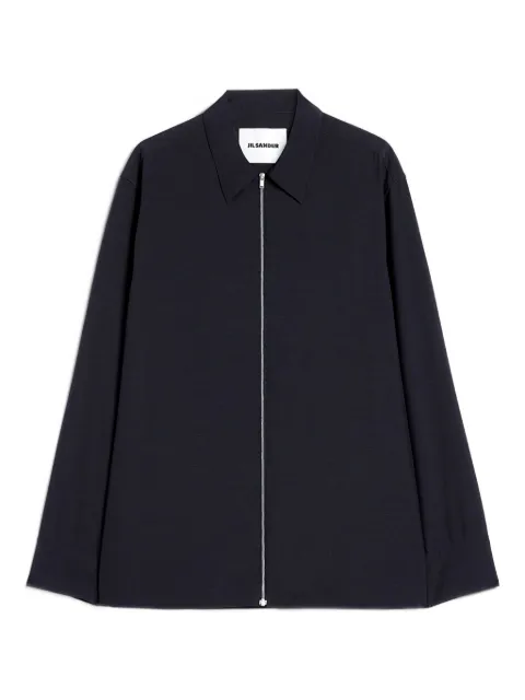 Jil Sander zip long-sleeve wool shirt