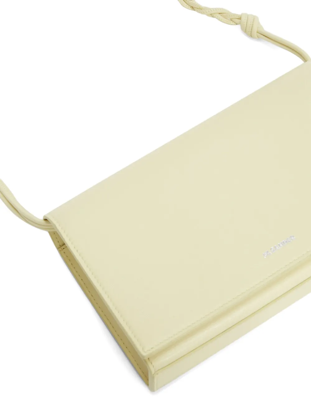 Jil Sander Tangle handgeknoopte schoudertas Geel