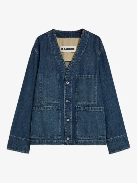 Jil Sander sobrecamisa con bolsillos de parche
