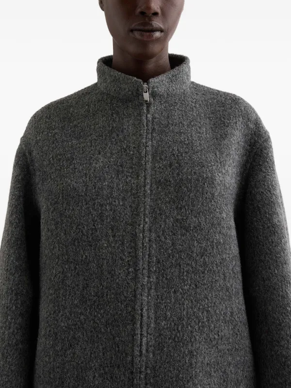 Jil Sander ウール フリースジャケット | グレー | FARFETCH JP