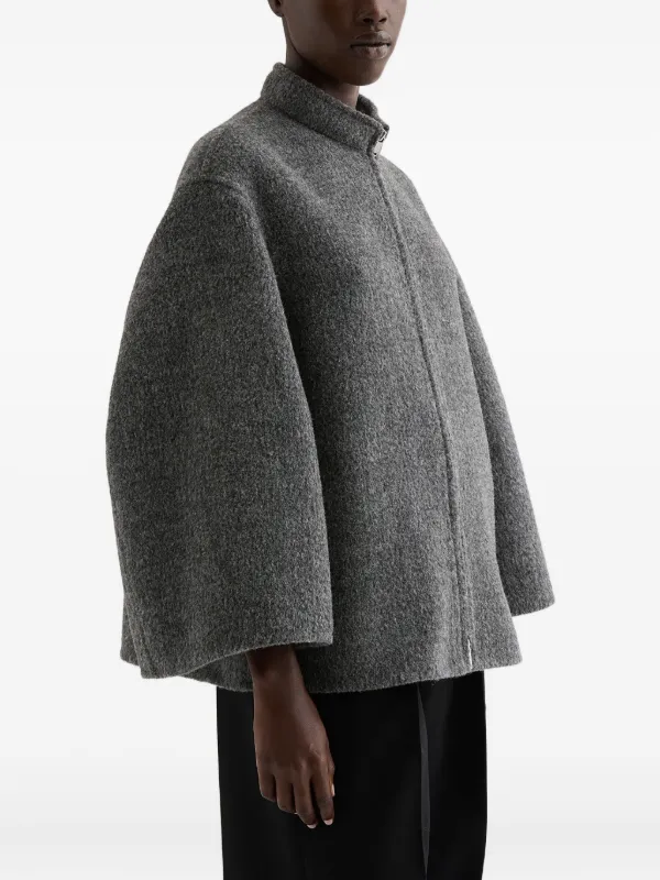 Jil Sander ウール フリースジャケット | グレー | FARFETCH JP