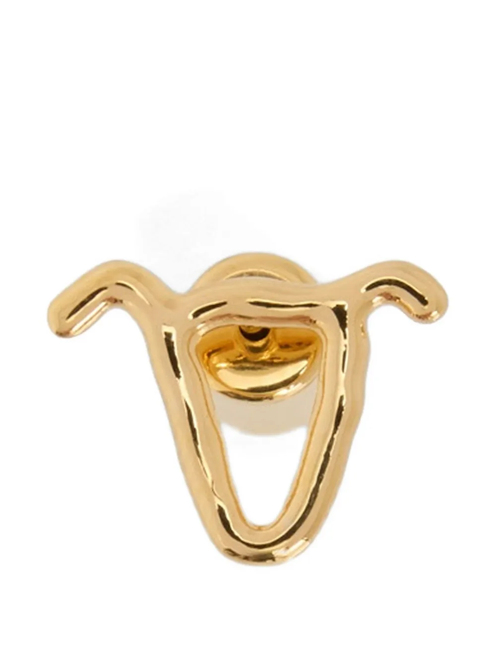 Jil Sander zodiac sign logo earring - Oro