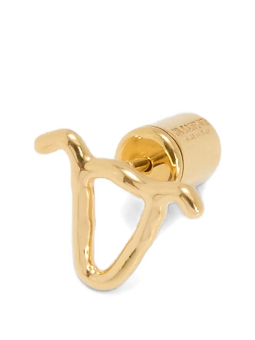 Jil Sander zodiac sign logo earring - Goud