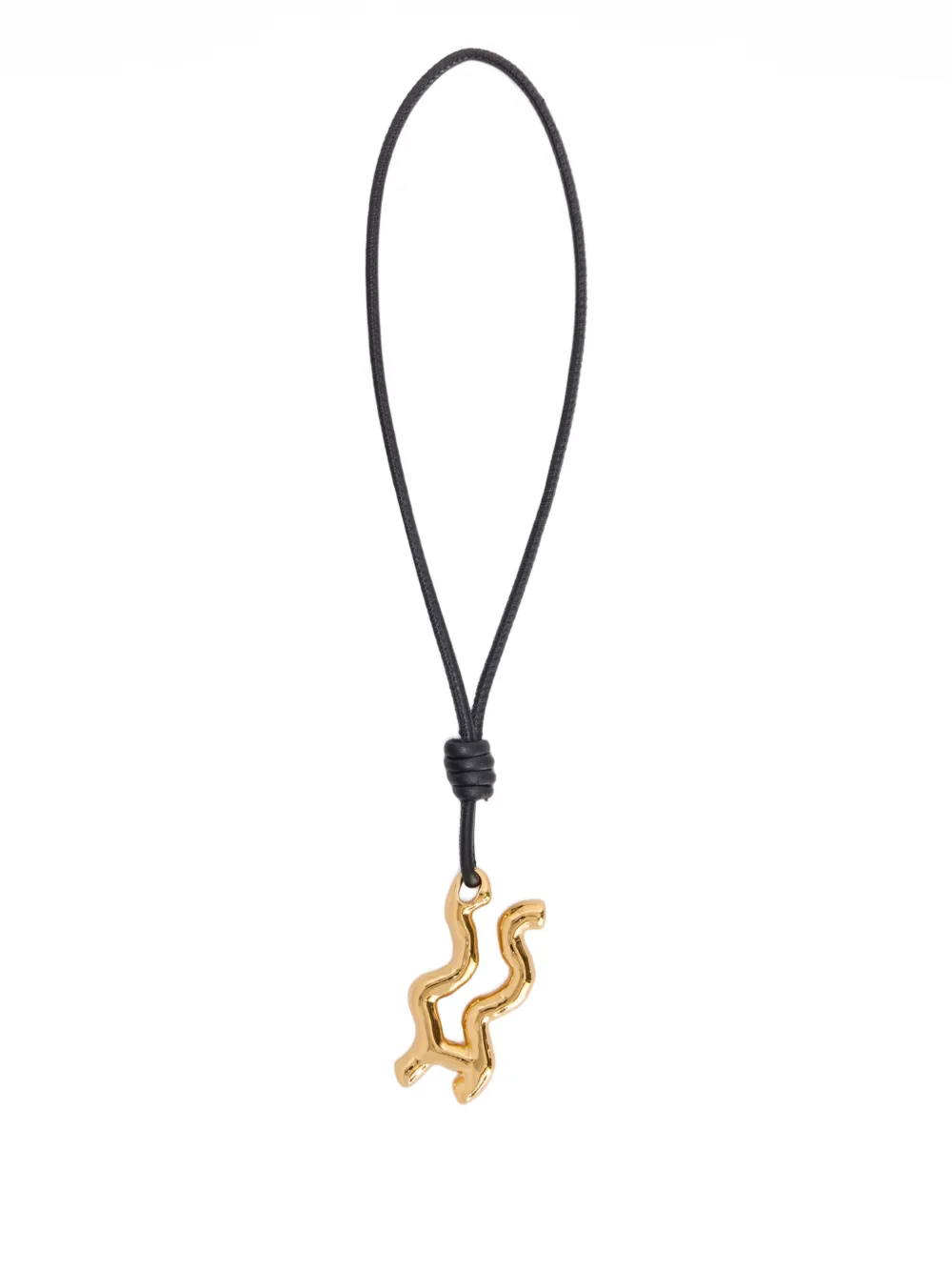 Jil Sander Zodiac charm leather necklace - Oro