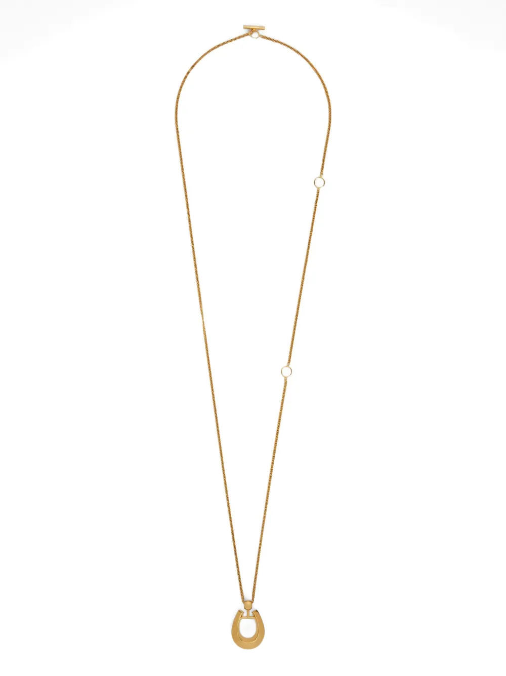 Jil Sander Collana con pendente ferro di cavallo - Oro