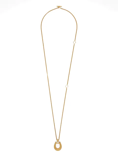 Jil Sander collar con dije de herradura