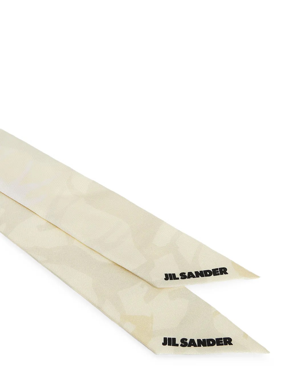 Jil Sander Horse-print Logo Bandeau Scarf In Neutral