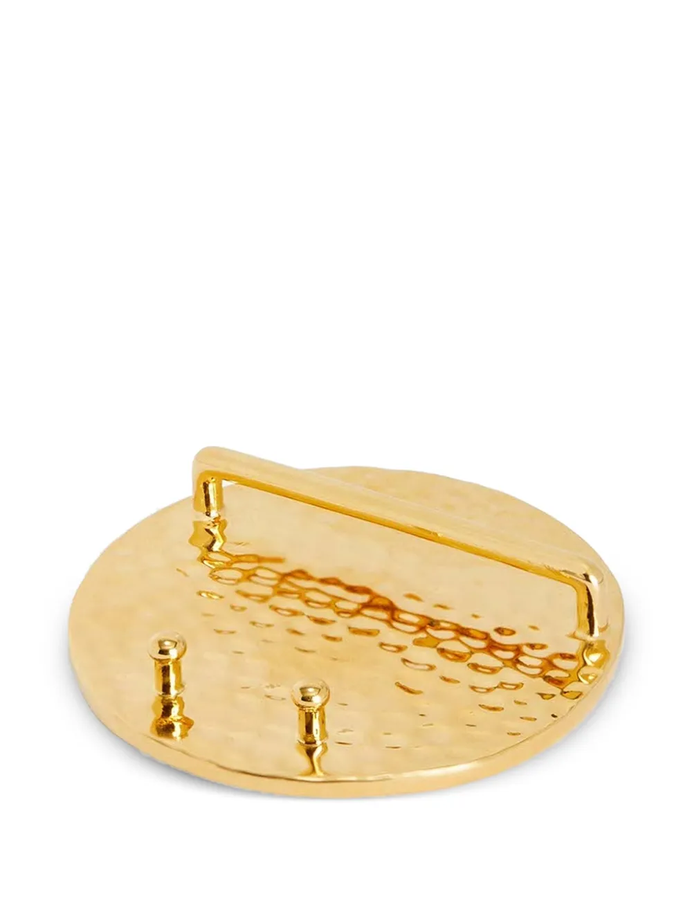 Jil Sander irregular-surface engraved-logo bag pin | Image 2