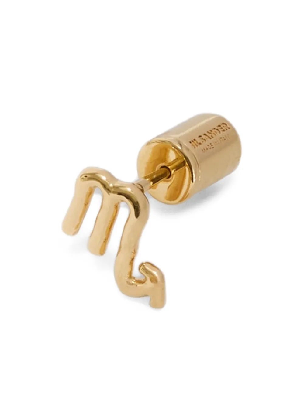 Jil Sander Zodiac-sign Single Earring In Gold