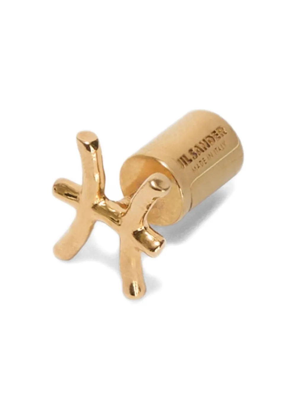 Jil Sander Zodiac-sign Single Earring In Gold