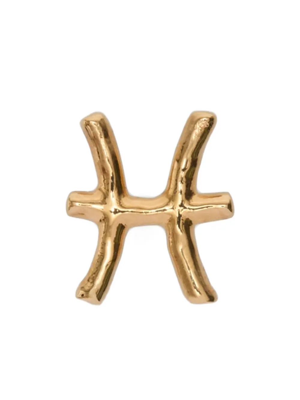 Jil Sander Zodiac-sign Single Earring In Gold