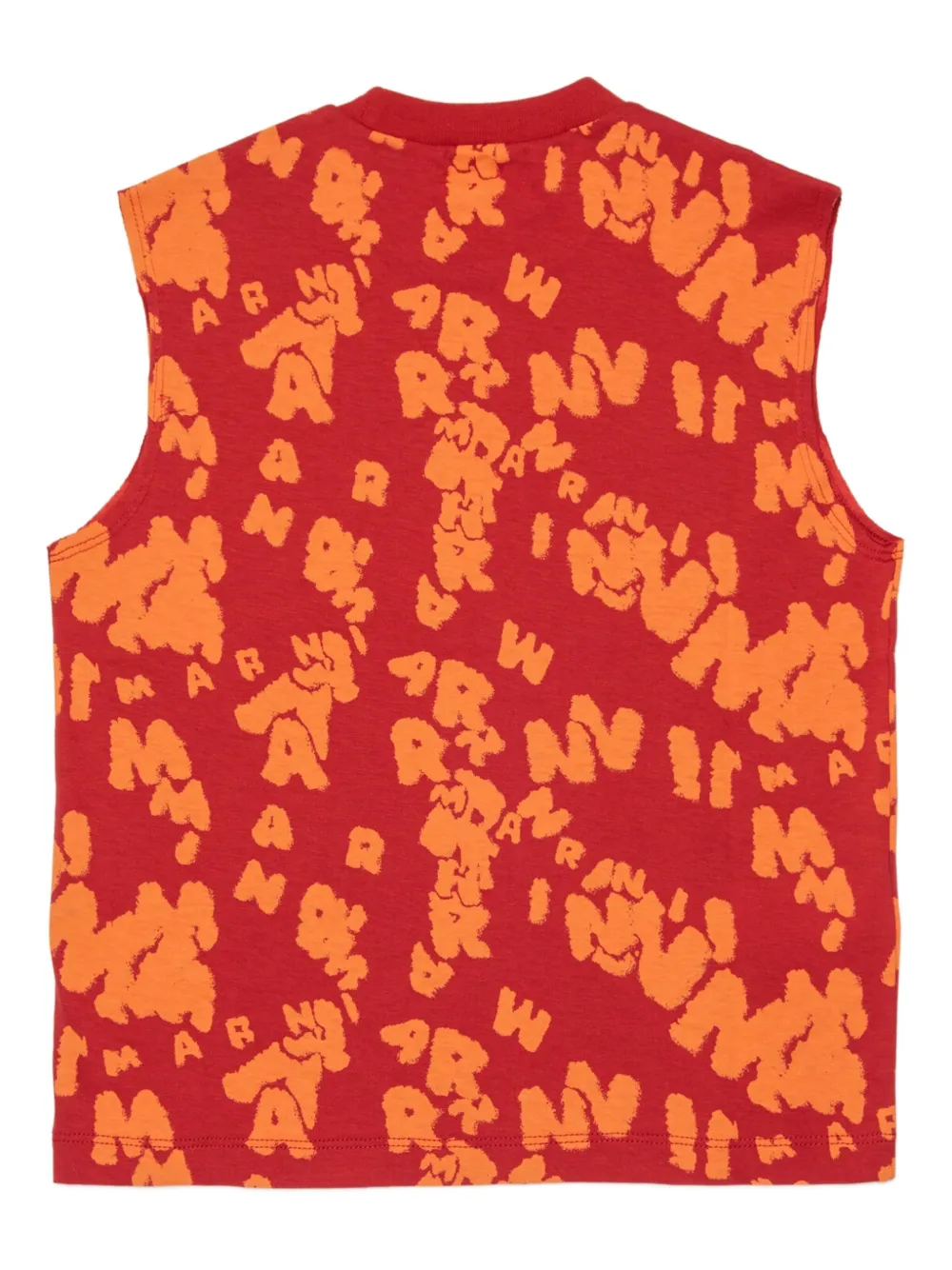  Marni Kids Printed Sleeveless T-shirt - Red 