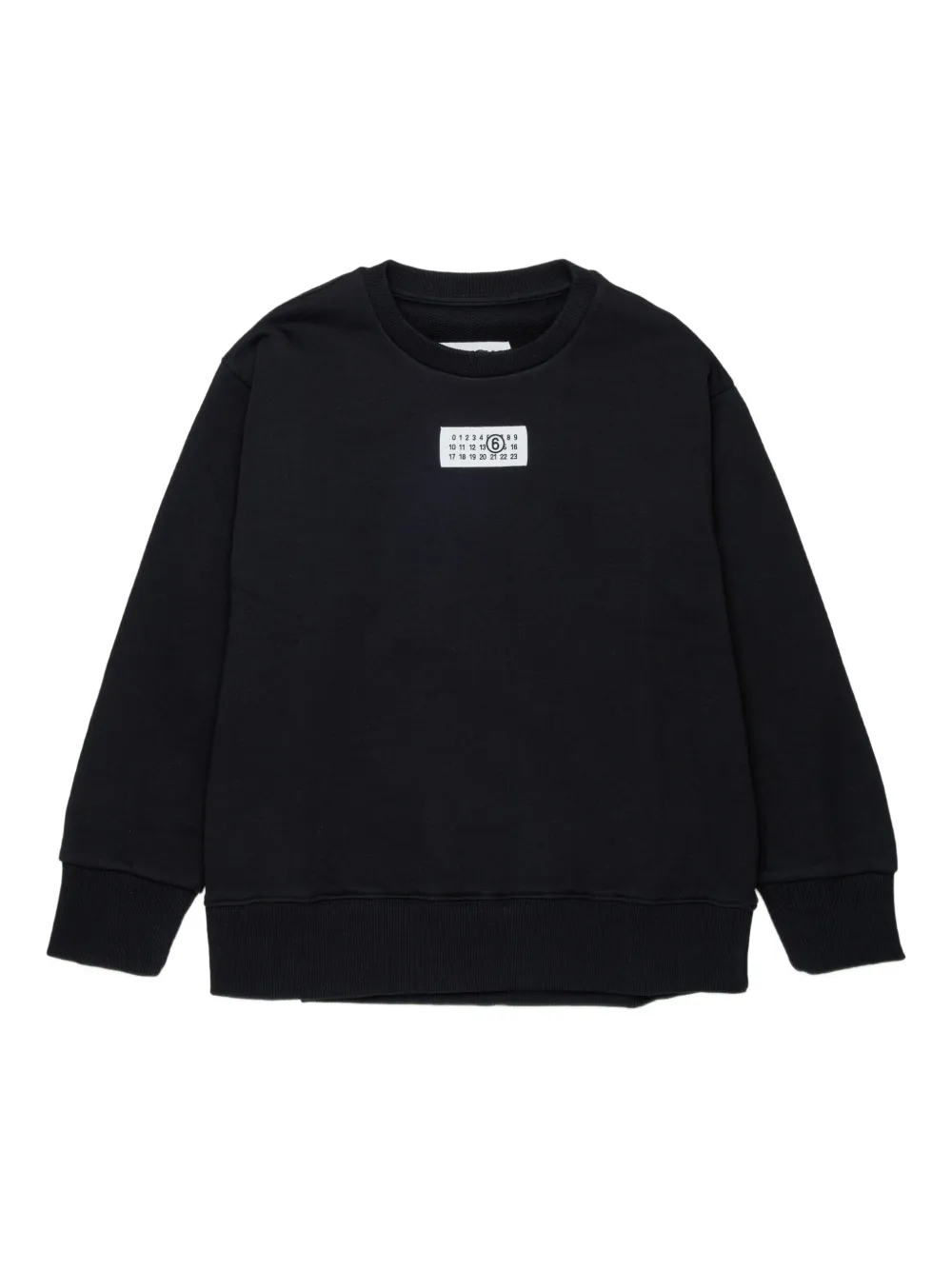 MM6 Maison Margiela Kids Felpa con applicazione - Nero