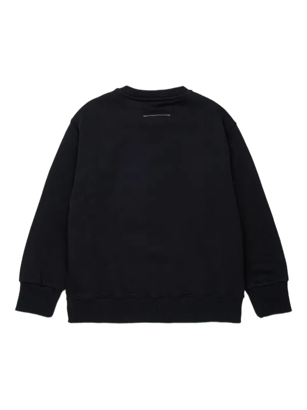 MM6 Maison Margiela Kids ロゴ スウェットシャツ | ブラック