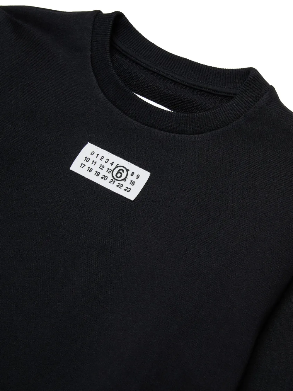 MM6 Maison Margiela Kids Sweater met logopatch Zwart