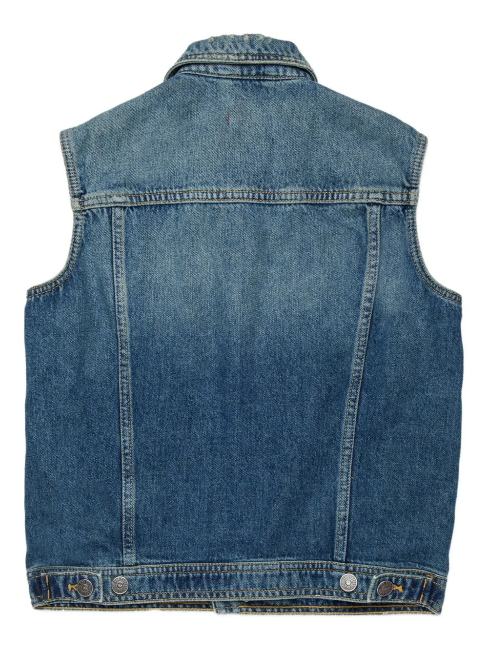  Diesel Kids Jnhill-over-sm Buttoned Sleeveless Gilet - Blue 