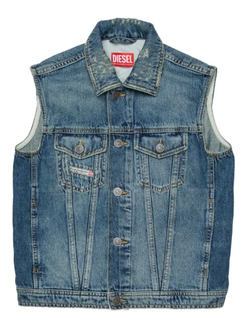 Diesel Kids Jnhill-Over-Sm buttoned sleeveless gilet