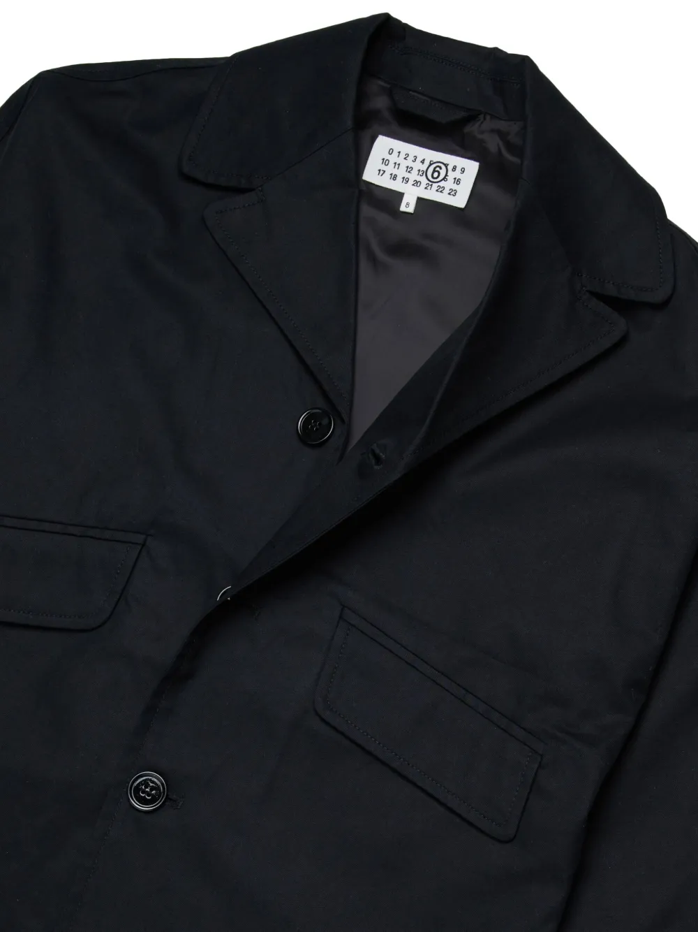MM6 Maison Margiela Kids Jack met zakken en knopen Zwart